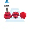 Tornillo de Acero Inoxidable 304 Rojo Mango de Siete Estrellas Mango de Baquelita Flor de Ciruelo Tornillo de Estrella Perilla de Siete Ángulos M81012