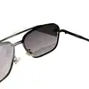 Óculos de Sol Azuis Transparentes Novos 2025 Masculino Retro Dupla Ponte Óculos de Sol para Dirigir Viagem Proteção UV