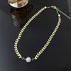 Colar choker espiga de trigo dourado personalidade feminina temperamento corrente da clavícula estilo frio curto celebridade da internet joia de pescoço