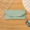 Cartera para Monedas de Cuero Protector de Cartas de Cuero Herramienta Pincel para Cejas Bolsa para Herramientas Bolsa para Almacenamiento de Maquillaje de Ojos Bolsa para Almacenamiento de Joyas