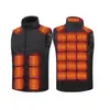 Chaleco térmico inteligente transfronterizo, calor a temperatura constante, chaleco de algodón calefactado de invierno para exteriores KC, chaleco calefactor eléctrico para hombre con cuello alto