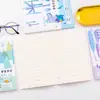 Diario de dibujos animados A5 personalizado, estilo fresco, página interior cuadrada con texto de composición, cuaderno de ejercicios semanal para estudiantes de primaria