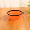 Venda Direta do Fabricante Spot Tigela Dobrável para Pets Grande e Pequena TPE Silicone Tigela para Cachorro Tigela Portátil para Ração de Cachorro para Pets ao Sair
