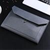 A4 Bolsa de Archivo de Cuero de Gran Capacidad Bolsa para Almacenamiento de Datos de Oficina de Negocios Carpeta de Cuero Multifuncional Bolsa de Archivo