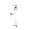 Cuchara de Acero Inoxidable 304 Cuchara para Condimentos Doméstica Cuchara para Sal Cuchara Pequeña para Polvo Medicinal Cuchara Medidora Cuchara Mezcladora de Café Cuchara Mini