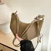 Bolsa Retro Mate para Mujer 2026 Nuevo Estilo Moda Casual Bolso de Hombro Nicho Popular Bolso Cruzado Bolso Croissant