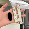 [Correa] Adecuado para Correa Xiaomi Mi Band 11 8/9Nfc Napa Doble Tachuela Cruzada Lujo Pulsera para Mujer