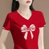 Camiseta de manga corta para mujer de comercio exterior transfronterizo, con excedente, corte holgado, talla grande, disimula el vientre y oculta la grasa, top adelgazante, camiseta básica