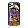 Funda Negra Xr para Teléfono Móvil de Baloncesto NBA Anti-Huellas Dactilares Adecuada para iPhone 13 7 Plus Funda Protectora 12 11 Pro Max