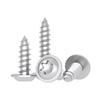 Tornillos Autorroscantes de Cabeza Redonda con Cabeza Torx de Acero Inoxidable 304 con Arandelas Ranura Torx con Tornillos Autorroscantes Medianos M2/M3/M4/M5