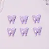 Fofo Borboleta Desenho Animado Simulação Nail Art Enfeites Resina Pequenos Acessórios DIY Cola Creme Capa de Celular Capa de Fone de Ouvido Acessórios