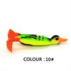 Isca Biônica de Pato Isca Água Flutuante Luya Bait 9.5cm/12G Trator de simulação de aletas giratórias