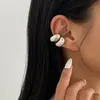 Abrazaderas de Oreja Abiertas Lisas en Forma de C Transfronterizas Europeas y Americanas, Color Mixto Apilables Versátiles Pinzas para Oreja sin Perforación Accesorios para Oreja Ins