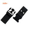 Cinta de polipropileno negra de 5 cm de ancho, versión extendida de 23 cm, hebilla de cinta perforada