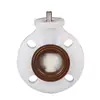 Válvula Borboleta Rongsheng PVDF com Eixo Quadrado, Válvula Borboleta de Alta Plataforma Eletropneumática com Haste Quadrada, Válvula Sem Cabeça Tipo Braçadeira para Tubo de Água Sem Suporte