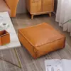 Cojín de Piso Marroquí de Lujo Ligero Pouf de Cuero Minimalista de Moda para Sofá Cojín Futón Grupo de Asientos Tatami Perezoso Taburete Pequeño