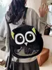 Nueva Super Popular Bolsa de Dolor Bidimensional Pequeña Negra Linda Mochila Chica Muñeca Chica Suave Estudiante Bolsa Multiusos