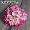 Fundo de Casamento com Flores Decoração de Parede de Flores Guia de Estrada Flores de Mesa Decoração de Mesa de Centro para Sala de Estar Quarto Hortênsia Única Artificial Alta
