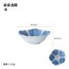 Estilo Japonés Vajilla de Cerámica Flor de Cerezo Plato Hondo Creativo Flor de Cerezo Plato Hondo Hogareño Cerámica Esmaltada Color Cerámica Plato Pequeño para Fruta Postre