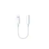 Adecuado para auriculares Apple, este cable adaptador convierte 3.5mm a Lightning, permitiéndote usar un micrófono y una tarjeta de sonido con tu teléfono.