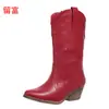 2026 Nuevo Modelo Invierno para Comercio Exterior de Mujeres para Wish y Amazon, Botas de Cuero Planas de Talla Grande para Mujeres sin Cierre de Comercio Exterior Europeo y Americano
