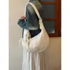 Bolsa Nuvem Acolchoada Acolchoada Estilo Coreano para Mulheres 2026 Nova Grande Capacidade Padrão Diamante Versátil Ombro Transversal