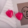 Colgante de Corazón Gordito 3D de Acrílico para Pulsera, Llavero, Goma para el Cabello, Bolsa DIY - Accesorios de Joyería Hechos a Mano