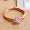 Desenho fofo jade canela cachorro melodia pequeno elástico anel de cabelo não machuca cabelo prendedor rabo de cavalo corda de cabeça versátil sanrio acessórios de cabelo