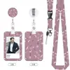 Portatarjeta de Identificación Colgante para Cuello Elástico Extensible, Insignia de Fábrica, Insignia de Trabajo de Empresa, Funda Protectora Antiperdida para Tarjeta de Campus