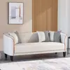 Sofá de luxo pequeno estilo nórdico para moradia de aluguel, sofá moderno em tecido tecnológico para quarto de casal e sala de estar