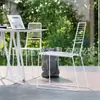 Sillas de Comedor Únicas de Alambre Estilo Urbano para Exteriores Nórdico para Cafeterías y Restaurantes, Sillas de Alambre de Respaldo Alto para Mesas y Sillas de Tiendas de Té con Leche