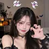 Presilha de cabelo chapéu de bruxo teia de aranha de Halloween, adereço festivo, tiara de fantasia cosplay, adereço para foto com tema escuro, acessório de cabelo