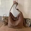 2025 Bolso de Textura de Moda de Gran Capacidad Bolso de Hombro Casual Simple de Moda Bolso Tote de Mujer de Nicho de Invierno