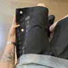 Pantalones Cortos Deportivos Morados de Botones para Hombre Verano Calle Americana Limpios Holgados Atractivos Talla Grande Pantalones de Cinco Puntos Modernos