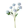 Flores artificiales, arreglo de peonías de 6 cabezas, estilo jardín de Monet, para decoración de salón de bodas, fotografía floral y decoración del hogar; flores artificiales al por mayor