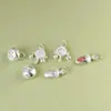 Colgante de accesorios de plata pura Rey Ciervo Dorado, Oreja Degradado Lluvia, Espada Estrella del Norte, Mantra de Seis Caracteres, Tambor de Sonajero, lingote de plata, colgante de plata pura