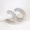 Aretes Transfronterizos Nuevos Creativos Simples Geométricos de Diamante Hueco Moda Versátil Diseño Nicho Sentido Avanzado Aretes