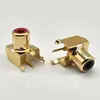 AV1-8.4-3B zócalo RCA bañado en oro con el mismo zócalo central de 4 pines, un solo orificio, tipo soldadura PCB, zócalo loto audio video
