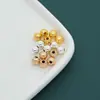 Materiales para Manualidades Aleación Cuentas Sueltas Cuentas Redondas Cuentas Doradas Cuentas Pequeñas Cuentas Espaciadoras Pulsera Collar Tocado Accesorios con Cuentas