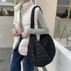 Bolso de Hombro Cruzado Versátil de Estilo Coreano, Bolso de Mano Tipo Dumpling con Pliegues de Nube
