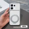 Compatible con OPPO Reno16F Funda de teléfono con soporte magnético texturizada de cuero Corning A6X ventana de visualización grande FindX9S cubierta protectora