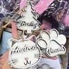 Venta Caliente Transfronteriza Manualidades Navideñas Colgantes Decoración Navideña Suministros para Fiestas Regalos de Navidad Colgantes de Madera
