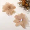 Estilo Coreano Dulce Sencillo Malla de Gasa Flor DIY Hecho a Mano Versátil Pin de Flor Pin de Tiburón Accesorios para Zapatos Sombrero Ropa