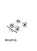 Moderna Versátil Juego de Pendientes, Mini Sencillos Pendientes de Acero Inoxidable con Chapado en Oro de 18 Quilates para Mujer, Pendientes Pequeños de Acero Inoxidable