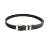Estilo Coreano Cinturón Pequeño Piel Sintética Delgado Cinturón para Mujer Simple Versátil Hebilla Plateada Anillo Metálico Falda JK Cinturón Decorativo