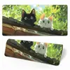 Tapete de Mouse Grande Gato Preto Desenho Animado Transfronteiriço Borda Espessada Atacado Escritório Aprendizagem Jogo Mesa Mat Personalizado e Personalizado