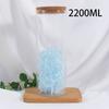 Frasco de los deseos botella estrellas de la suerte vidrio transparente 520 concha nebulosa diy desierto corcho pintura con arena jarrón