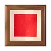 Novo Estilo Chinês Moldura de Madeira para Foto Display de Mesa Moldura para Montagem de Caligrafia Múltiplas Especificações Moldura de Mesa com Fundo Vermelho Festivo e Salpicos Dourados