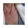 Colar com pingente de 26 iniciais estilo europeu e americano Amazon transfronteiriço colar cruzado fashion presente novo para o dia das mães