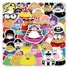 50 peças de adesivos do meu pet POU, personagem popular de jogo transfronteiriço, adesivos decorativos à prova d'água para copos, atacado